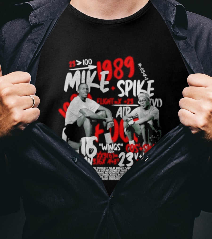 1989 Mike Spike Air Mars 100 Points 23 Wins 1.16 DAN Horsepower Basketball T-Shirt