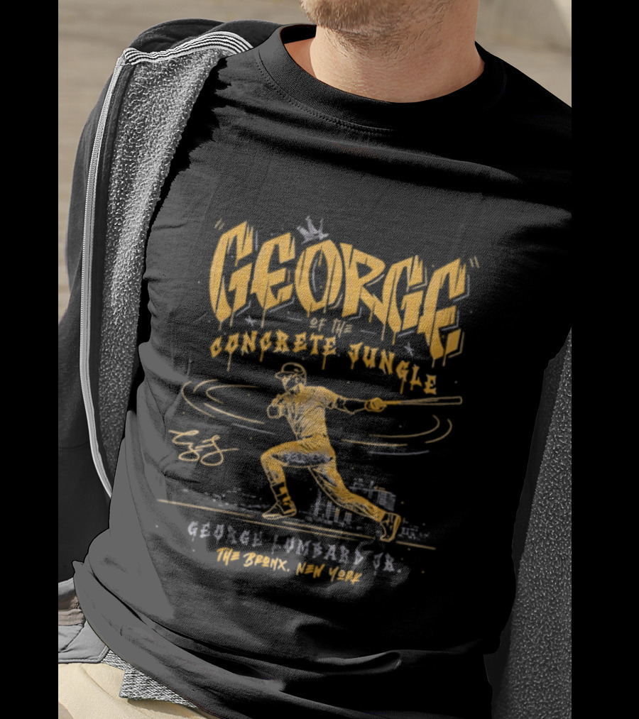 George Concrete Jungle George Lombard Jr Yankees The Bronx New York T-Shirt