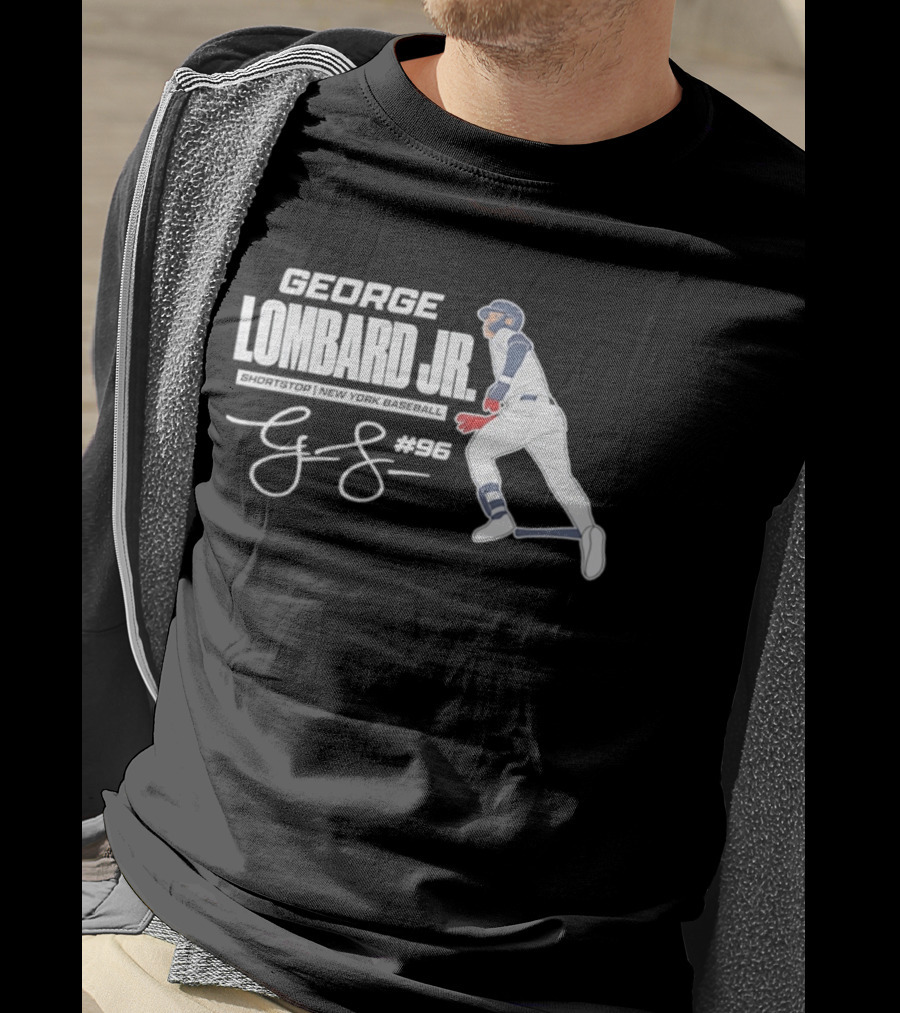 George Lombard Jr 96 New York Yankees MLB 2026 Baseball Player Series T-Shirt