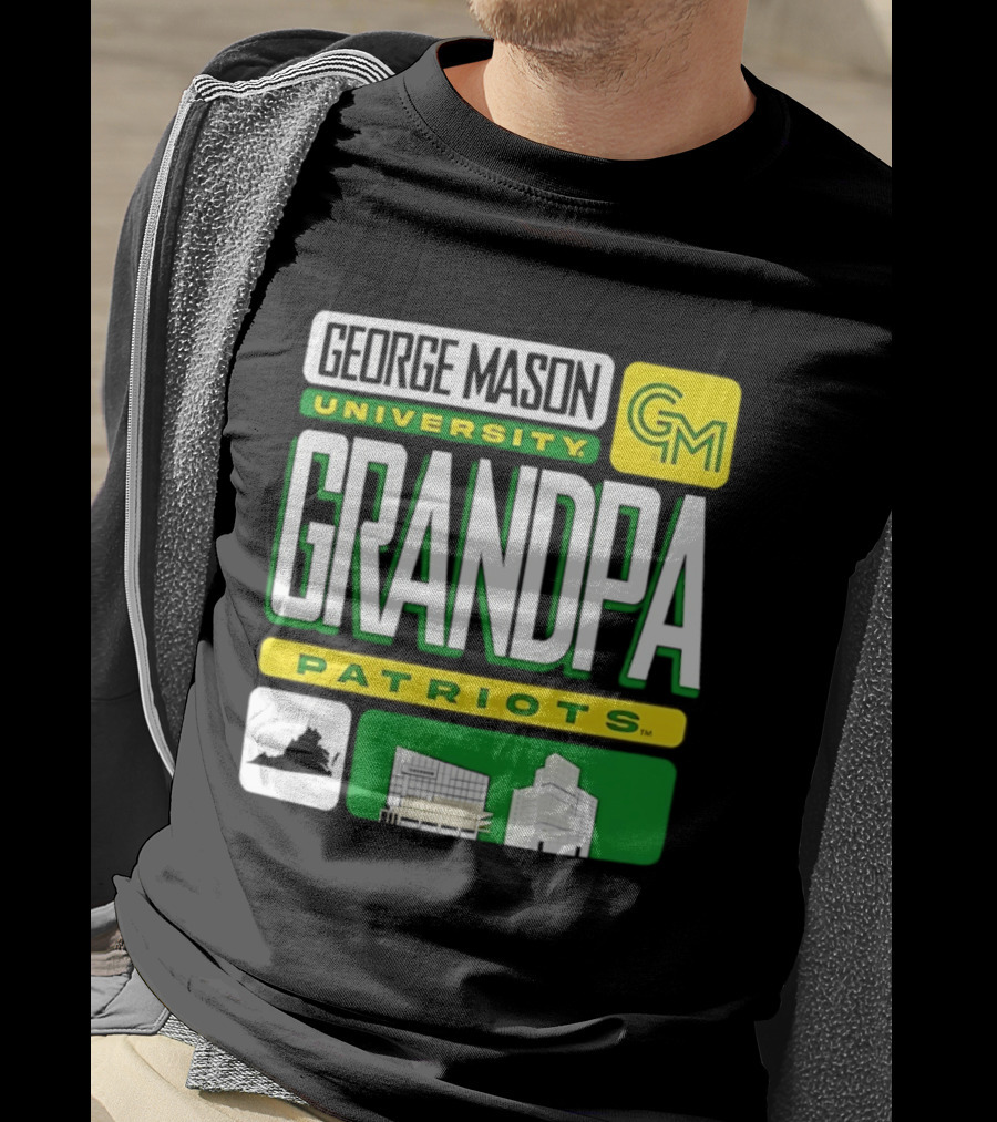 George Mason University Grandpa Patriots GM University T-Shirt