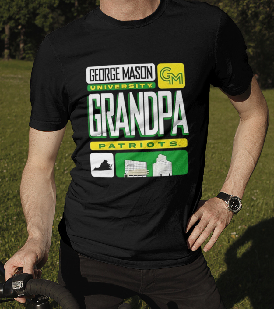 George Mason University Grandpa Patriots GM University T-Shirt