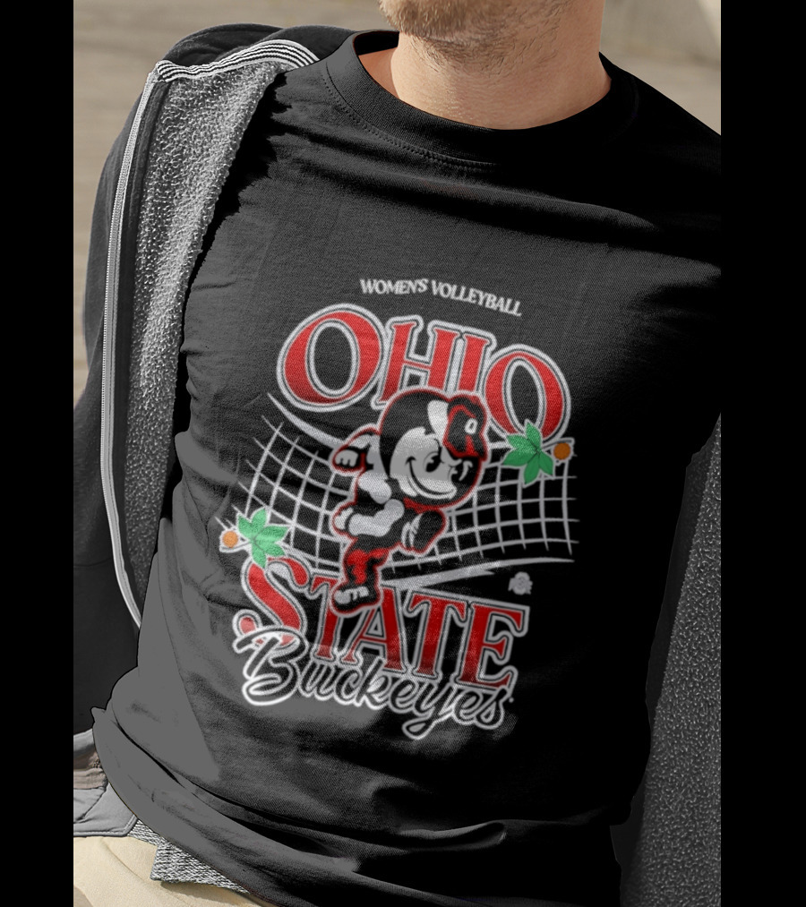 Ohio State Buckeyes Women's Volleyball Vintage Brutus T-Shirt