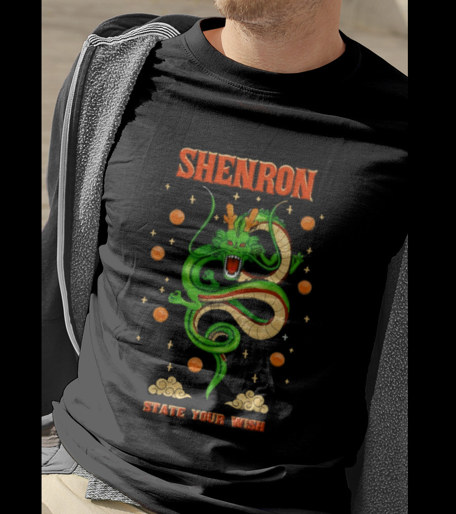 Shenron State Your Wish Dragon Ball Z Dragon Balls Anime T-Shirt