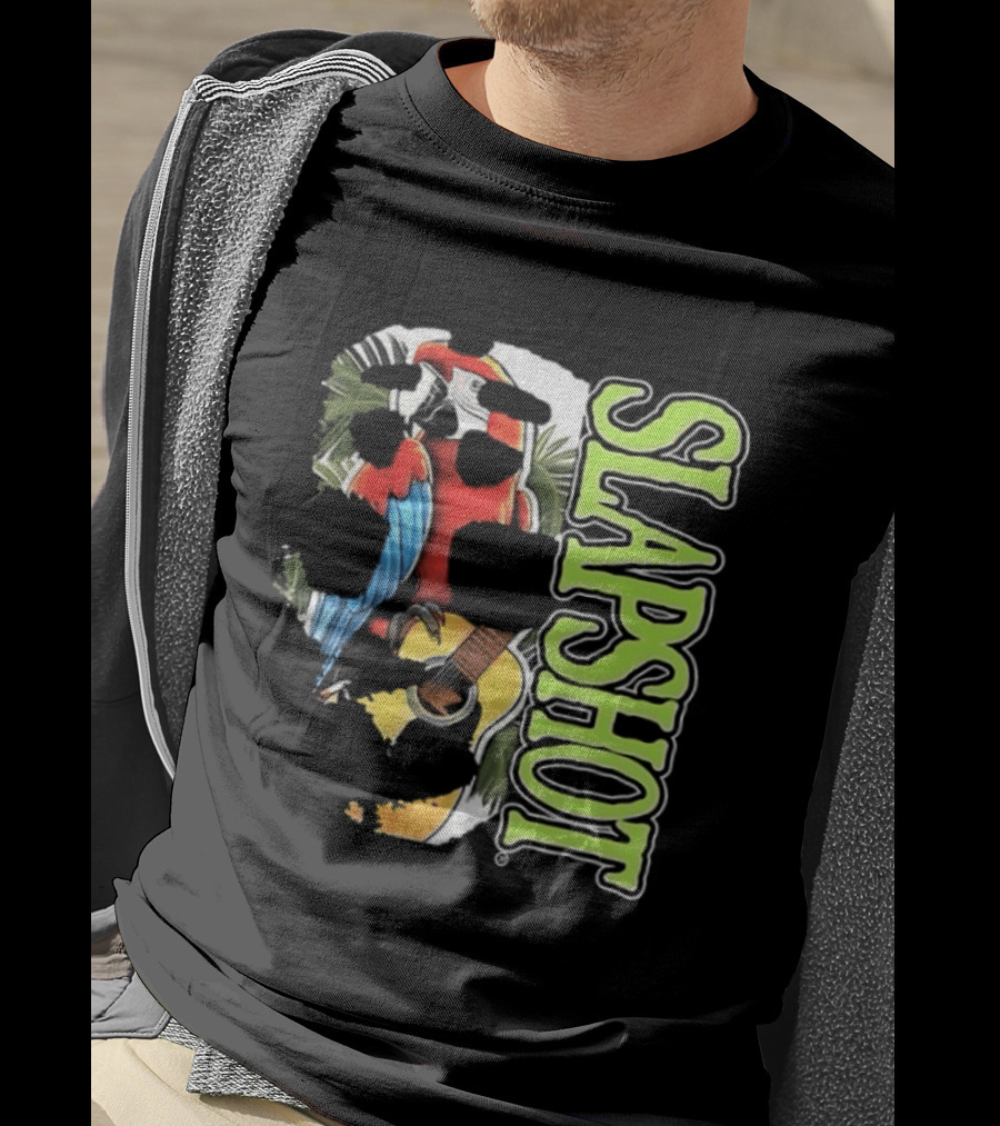 SLAPSHOT Parrot Wasting Away Boston Massachusetts 1985 2026 Two Sided T-Shirt