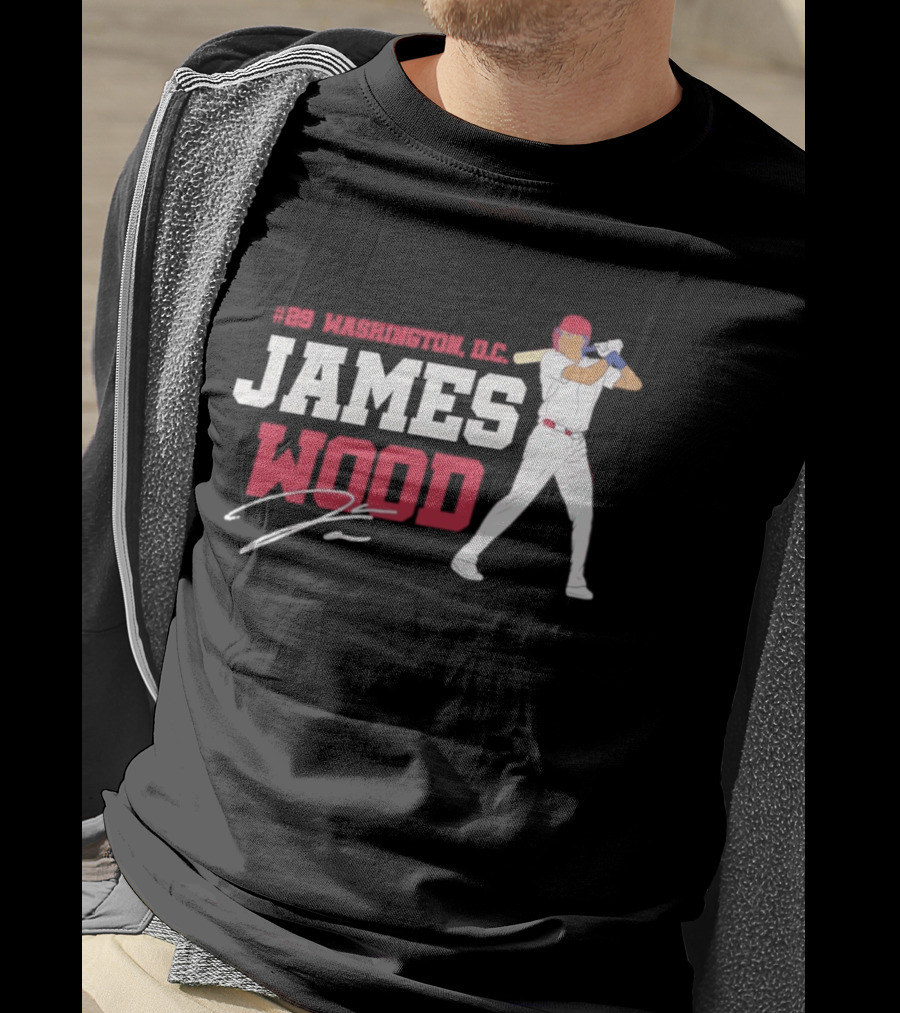 James Wood Washington D.C. Nationals MLB 2026 T-Shirt