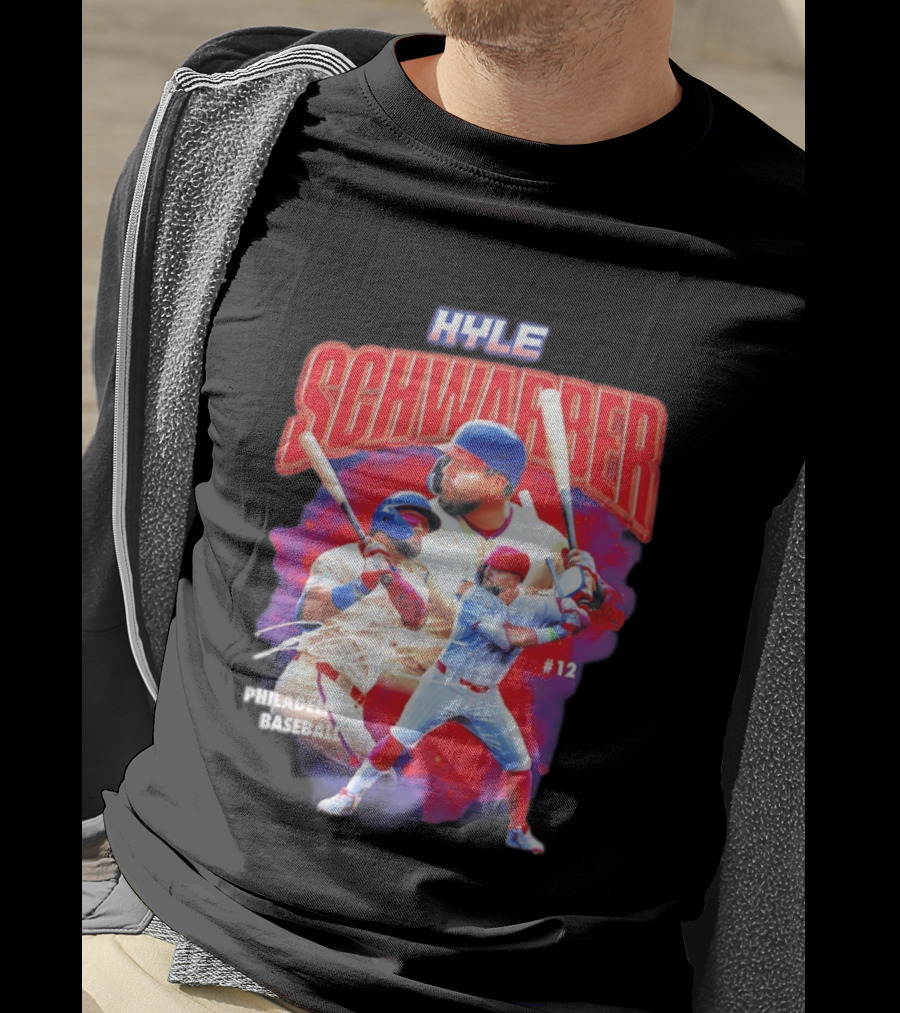 Kyle Schwarber Phillies Baseball #12 Collage 2026 T-Shirt