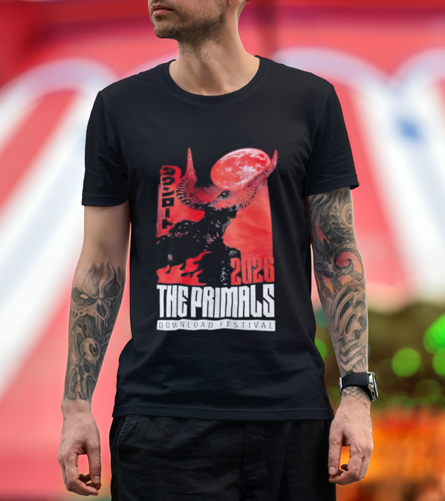 The Primals Download Festival 2026 Blood Moon 1312 Red Horns T-Shirt