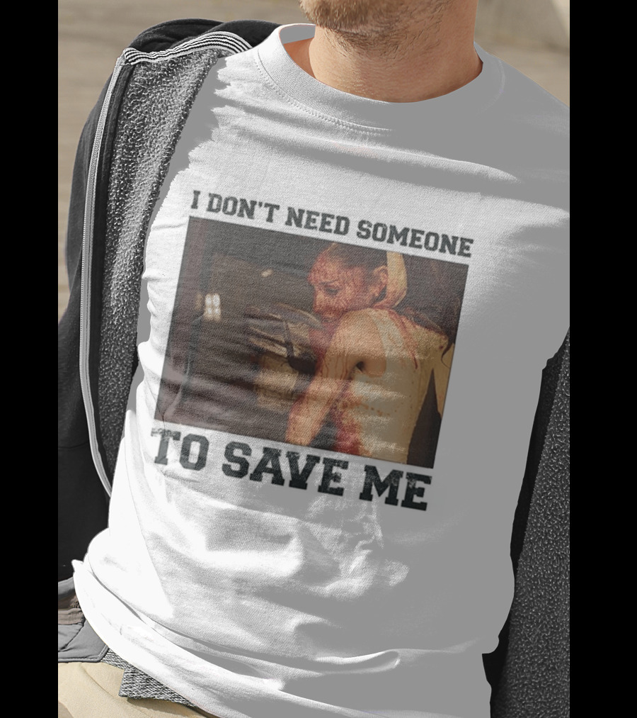 Ariana Grande I Don't Need Someone To Save Me White T-Shirt