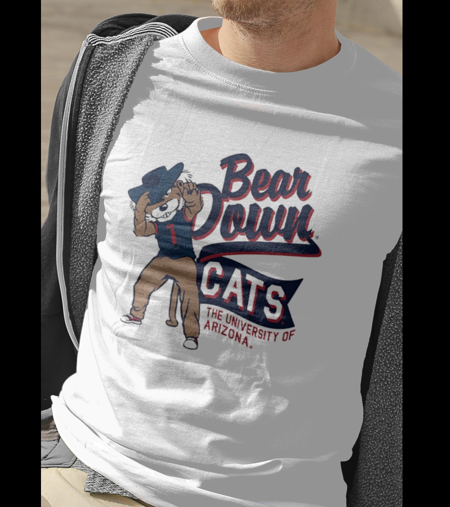 Bear Down Cats University Of Arizona Wildcat Spirit T-Shirt
