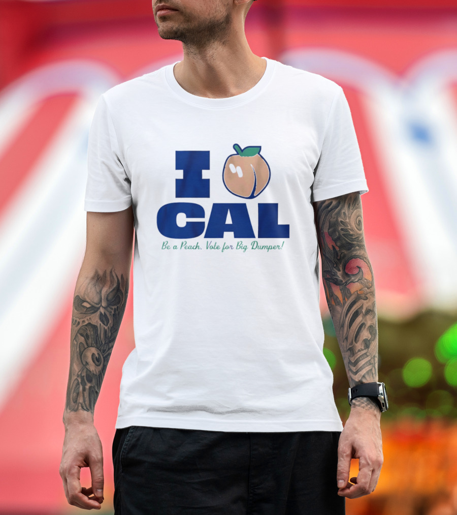 I Love Cal Peach Vote For Big Dumper Cal Raleigh T-Shirt