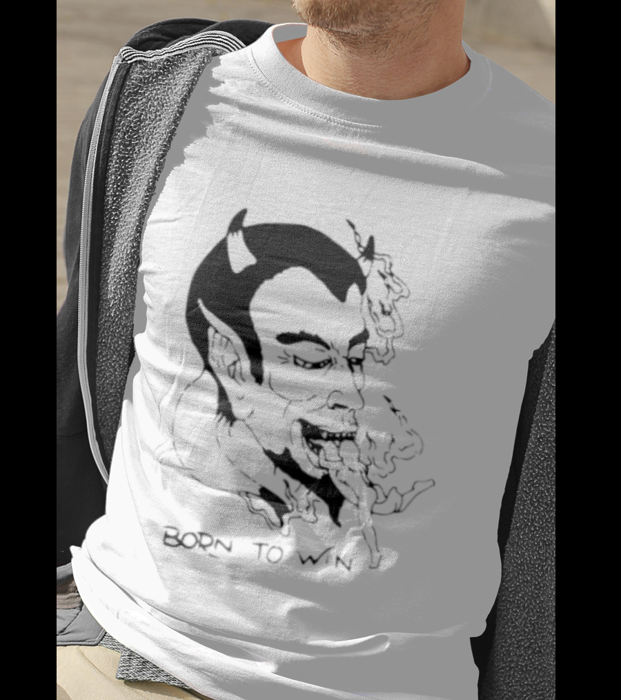 Devil Eating Person Born To Win T-Shirt