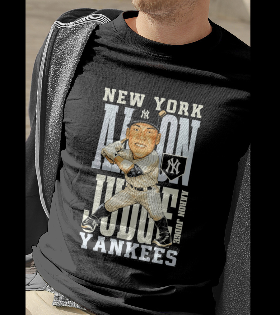 New York Yankees Aaron Judge Baseball Caricature Yankees T-Shirt