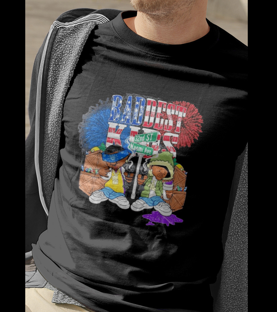 Baddest Kids 32nd St Naomi Ave Streetwear Adam22 Jaden Newman T-Shirt