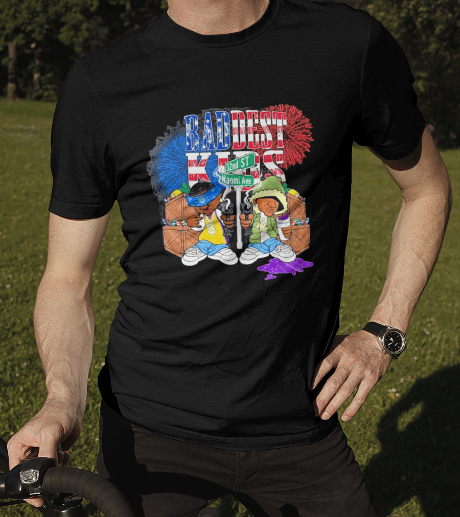Baddest Kids 32nd St Naomi Ave Streetwear Adam22 Jaden Newman T-Shirt
