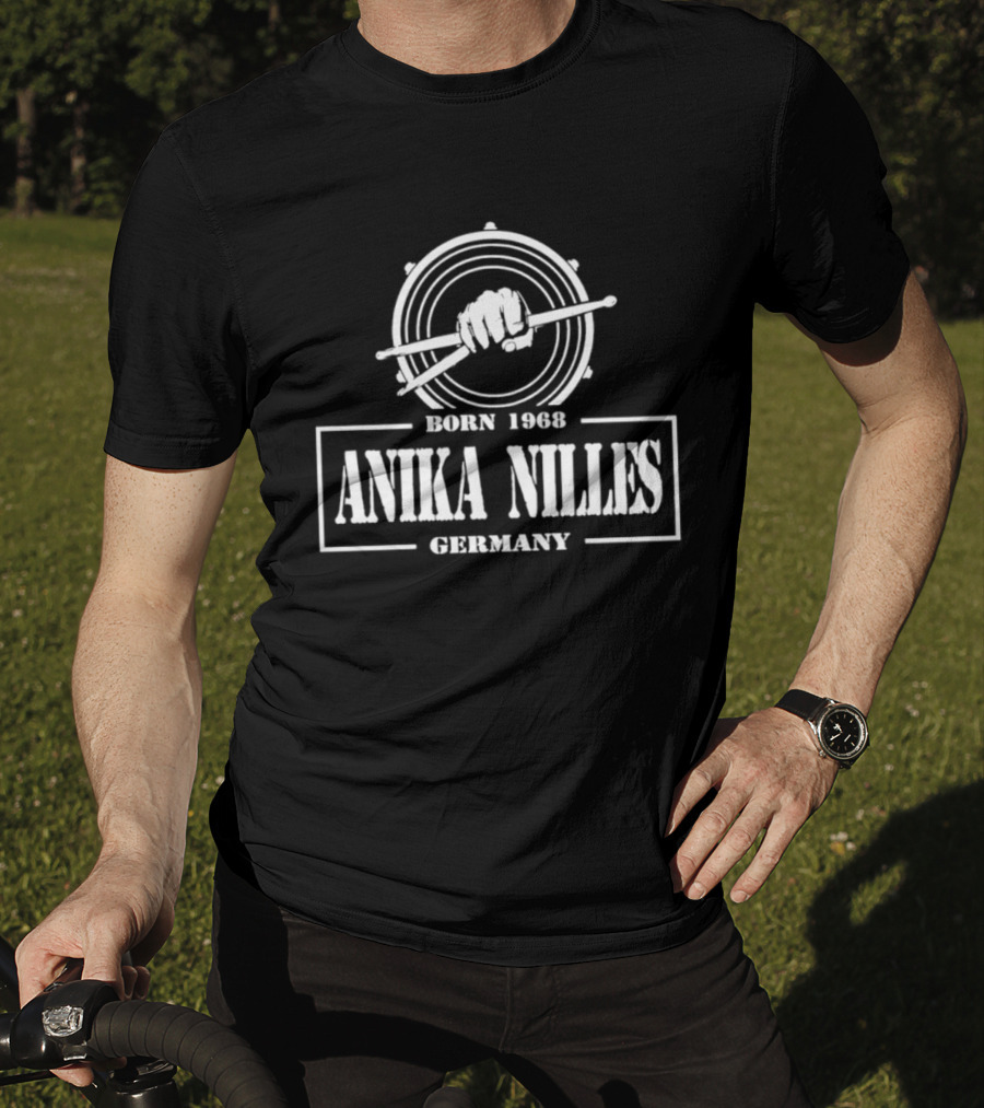 Anika Nilles Born 1968 Germany Drum Sticks T-Shirt