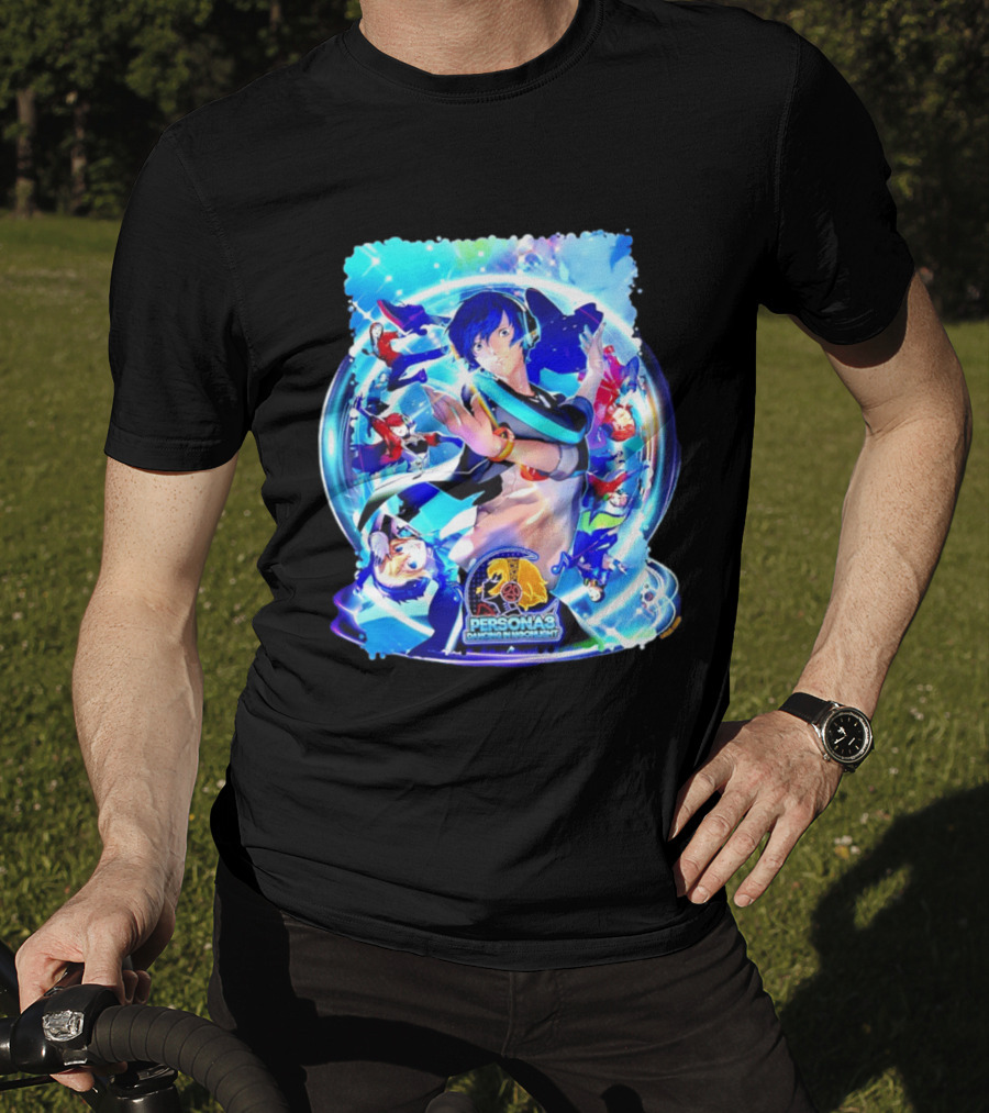 Persona 3 Dancing In Moonlight ATLUS Colorful Character Collage T-Shirt