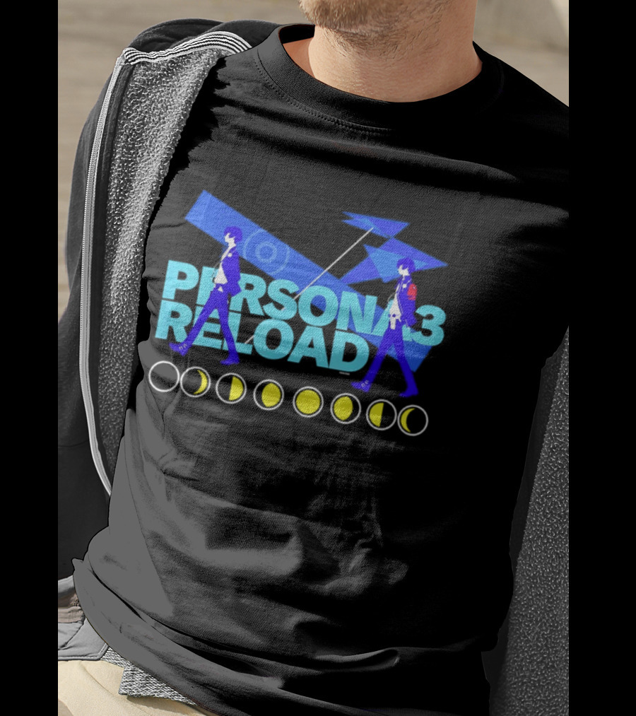 ATLUS Persona 3 Reload Classic Characters Moon Phases T-Shirt