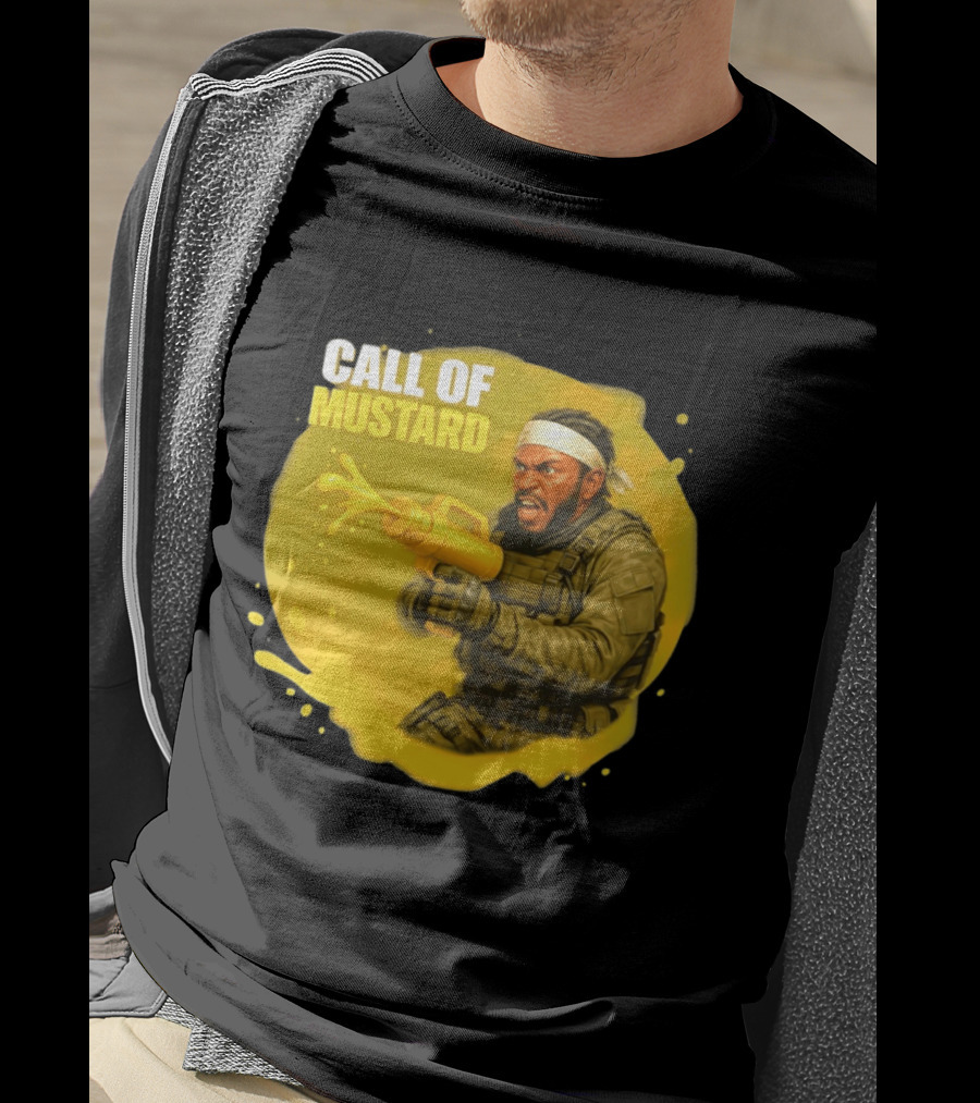 Call Of Mustard Diddy Funny Parody Combat Splash T-Shirt