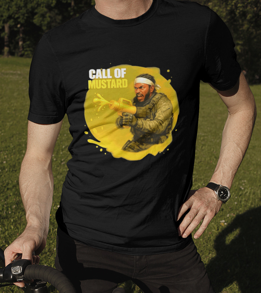 Call Of Mustard Diddy Funny Parody Combat Splash T-Shirt