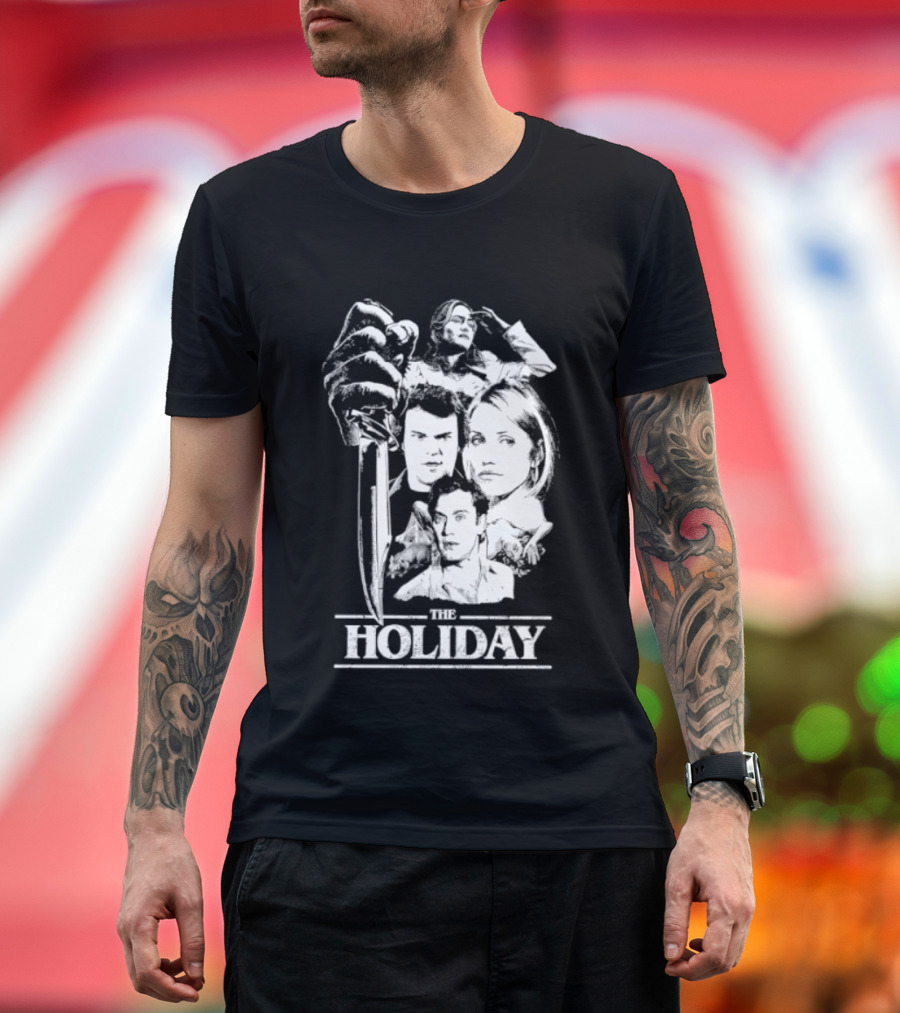 Kate Winslet Jack Black Cameron Diaz Jude Law The Holiday Horror Slasher Mashup T-Shirt