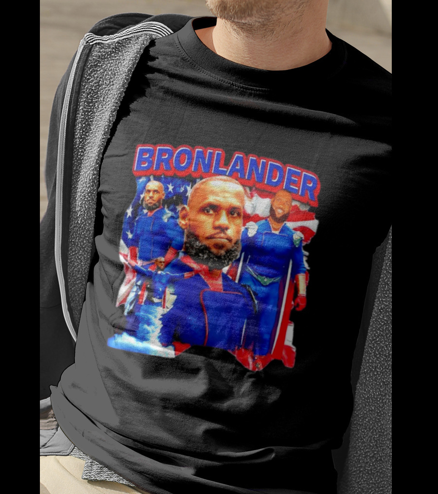 LeBron James Bronlander Basketball Superhero Fusion T-Shirt