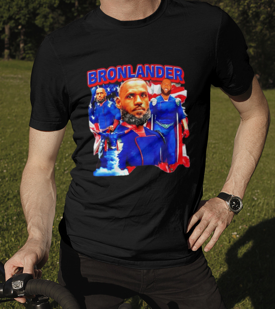 LeBron James Bronlander Basketball Superhero Fusion T-Shirt