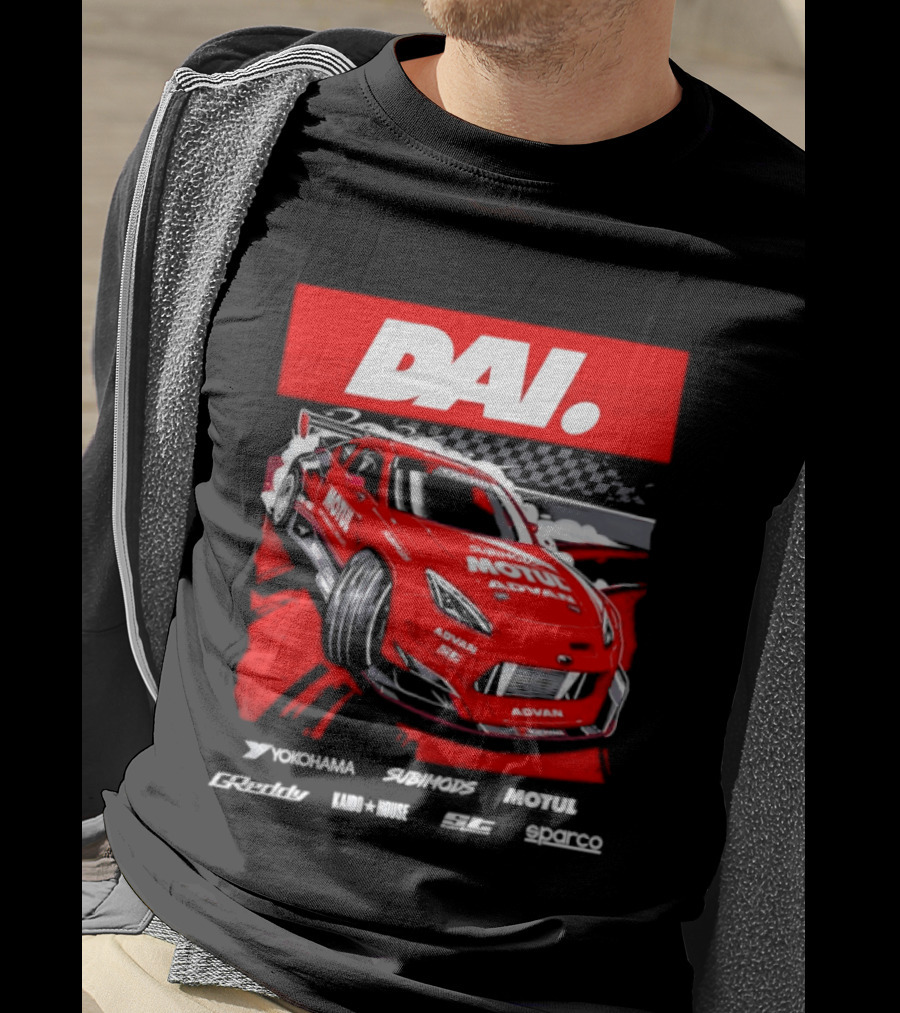 Dai Yoshihara Motul Advan Subimods Greddy Kaido House Sparco Yokohama Racing Car T-Shirt