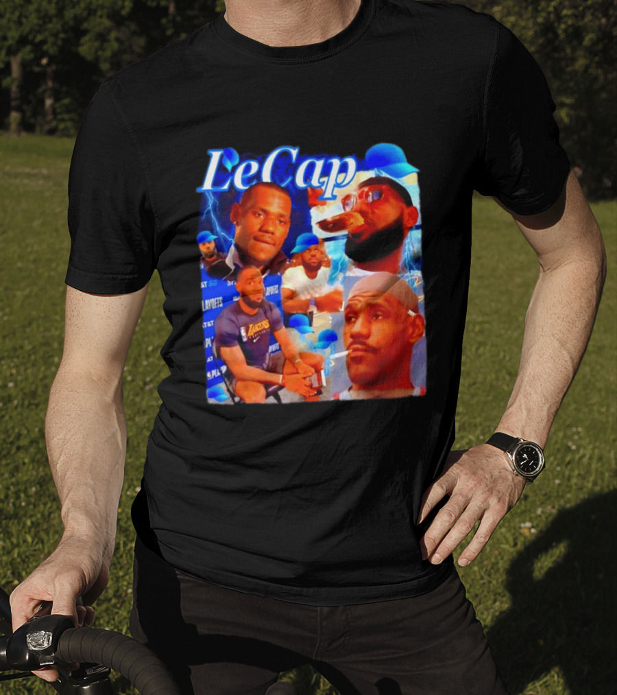 LeBron James LeCap Lakers Playoffs Meme T-Shirt