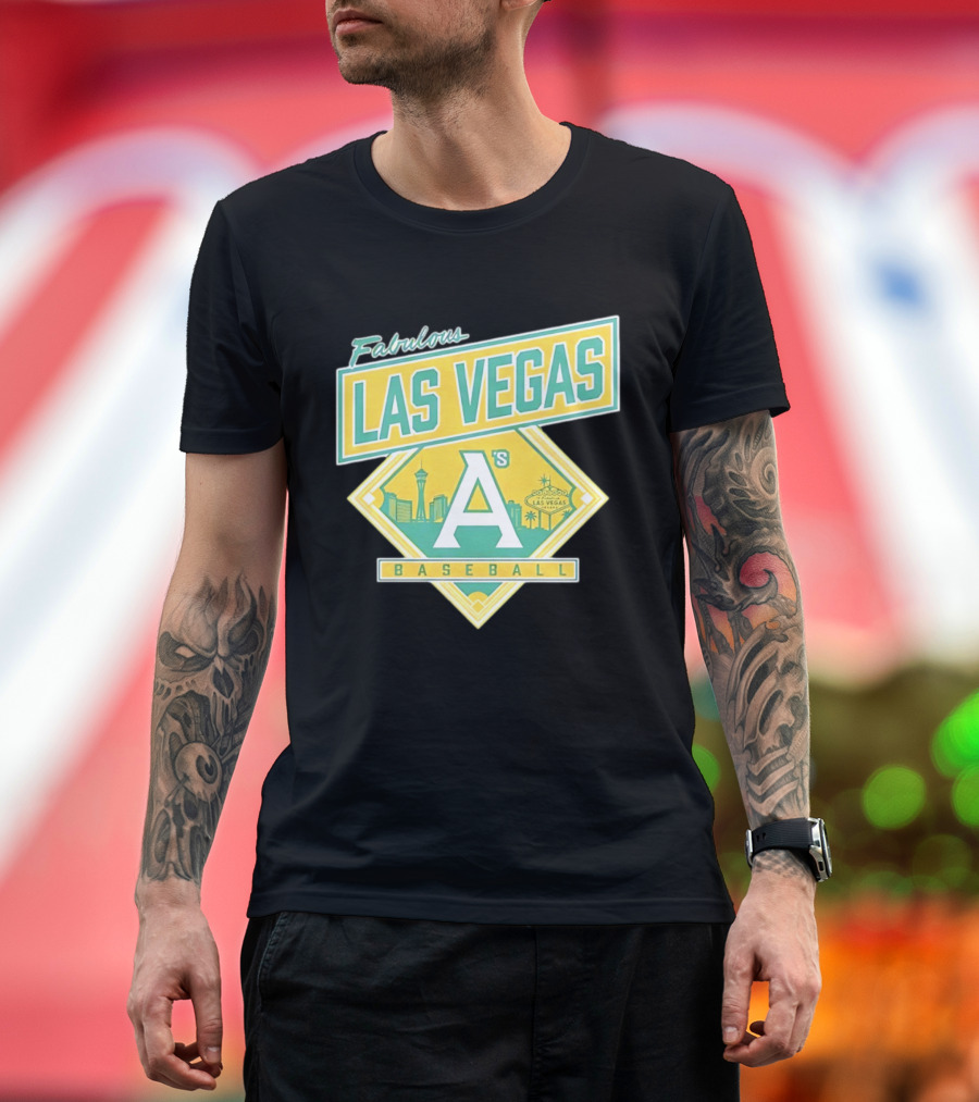 Fabulous Las Vegas A's Baseball 2026 Skyline T-Shirt