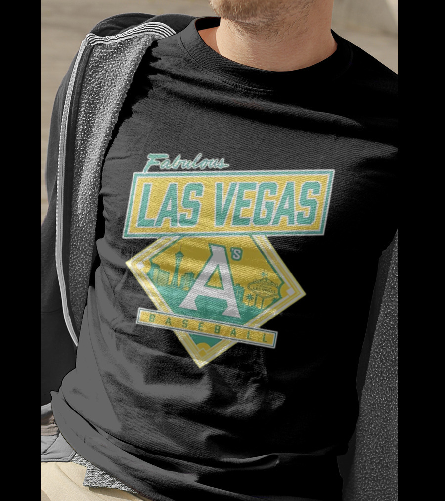 Fabulous Las Vegas A's Baseball 2026 Skyline T-Shirt