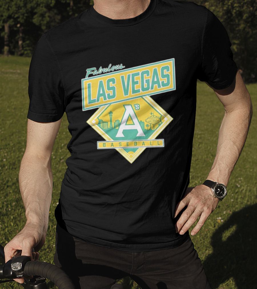 Fabulous Las Vegas A's Baseball 2026 Skyline T-Shirt