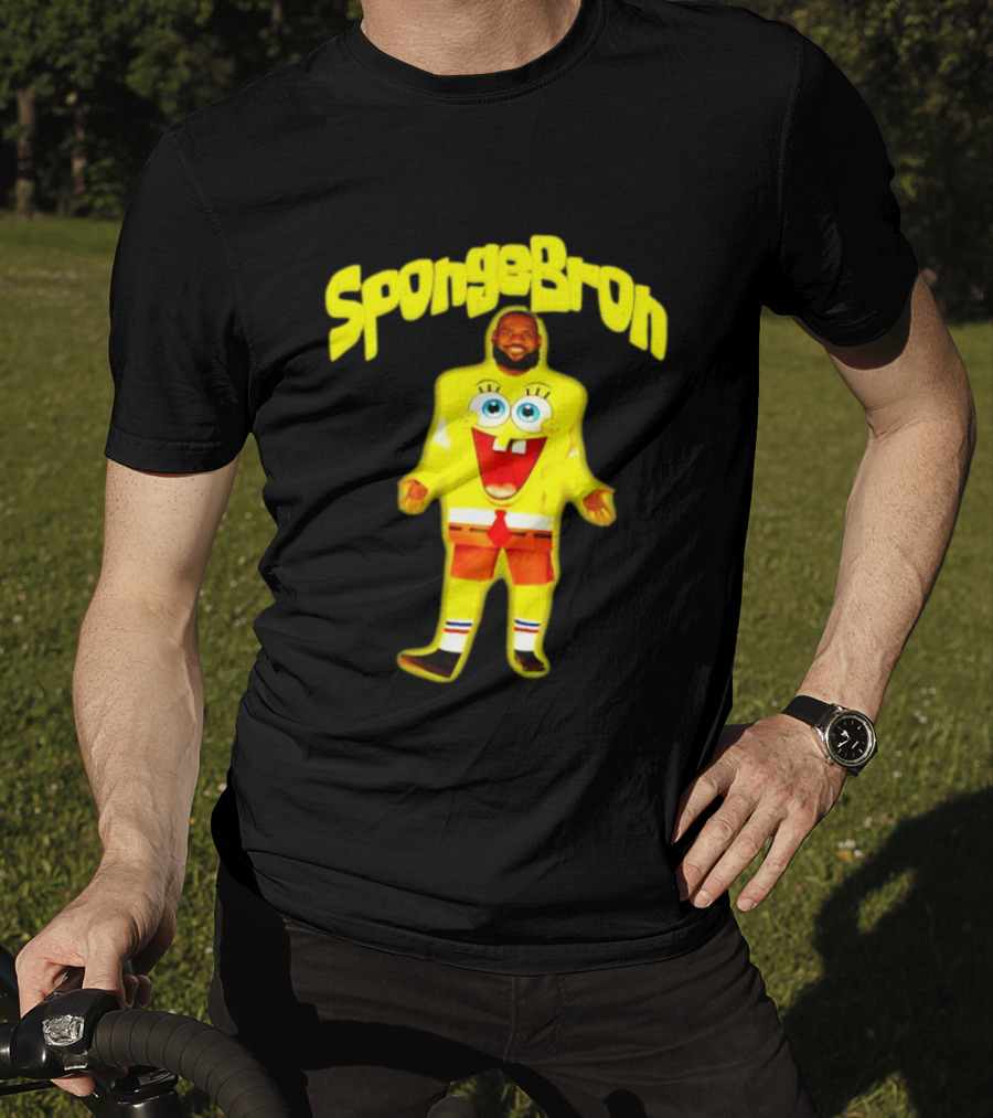 SpongeBron LeBron James Los Angeles Lakers T-Shirt