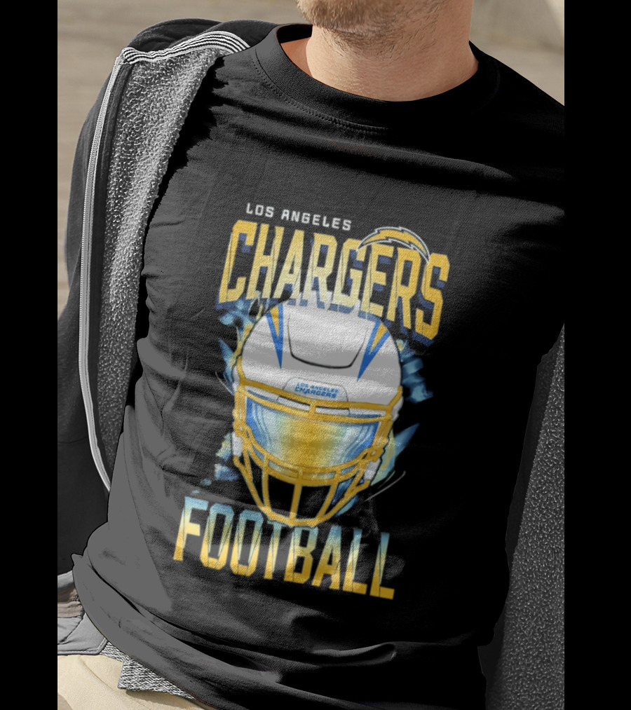 Los Angeles Chargers Football Helmet 2026 Season Team Spirit T-Shirt