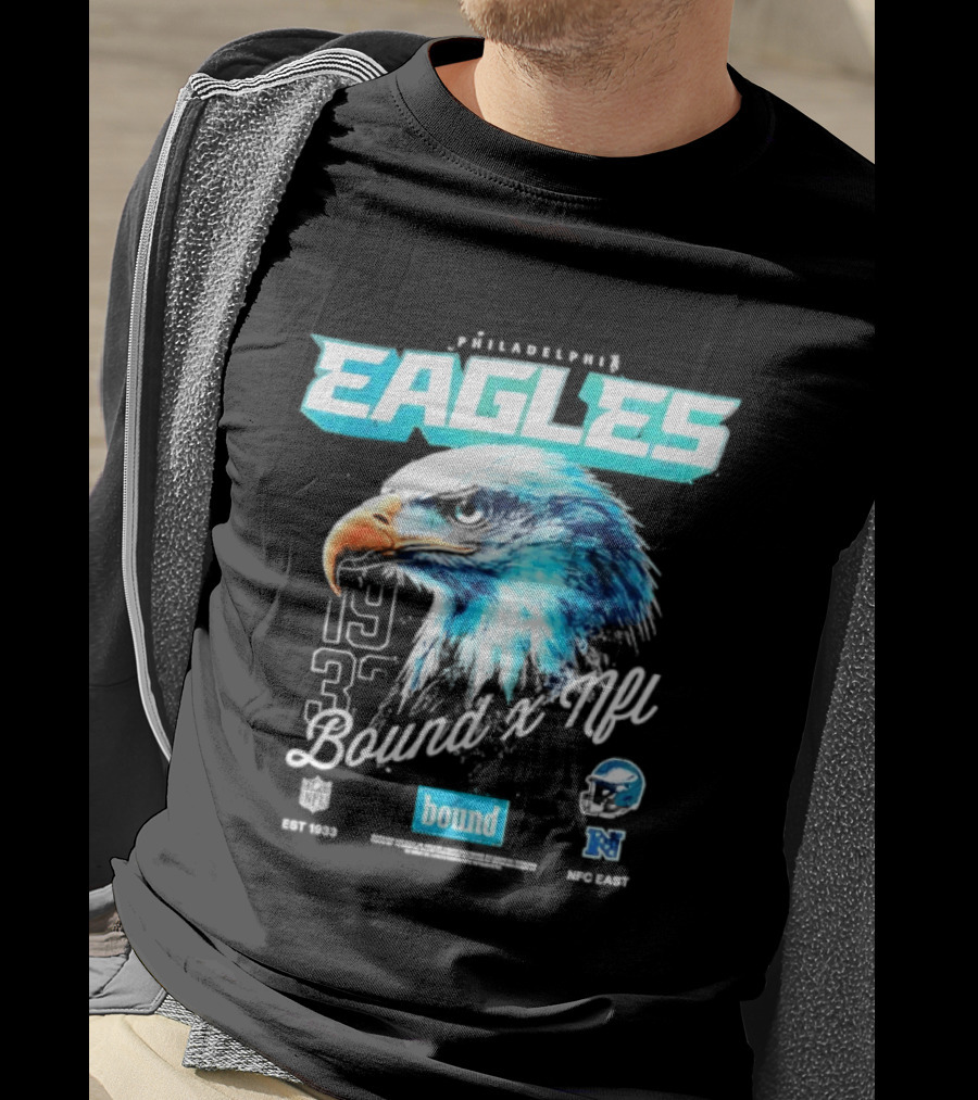 Philadelphia Eagles Bound NFC East 1933 Bird Head Helmet NFL T-Shirt