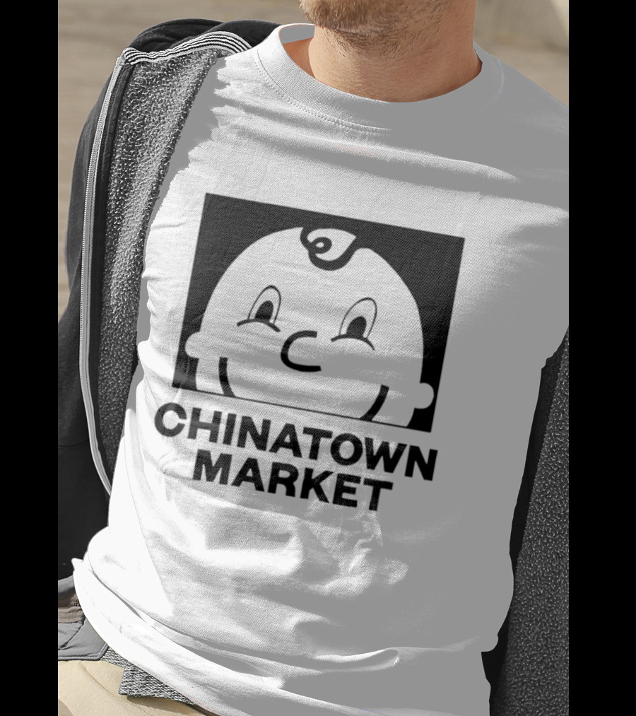 Chinatown Market Smiley Face Retro Cartoon T-Shirt