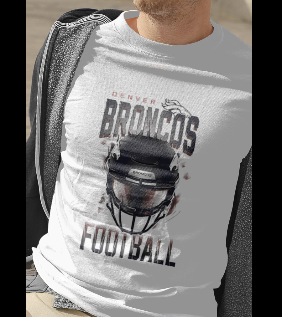 Denver Broncos Football Helmet 2026 Season Broncos Football T-Shirt