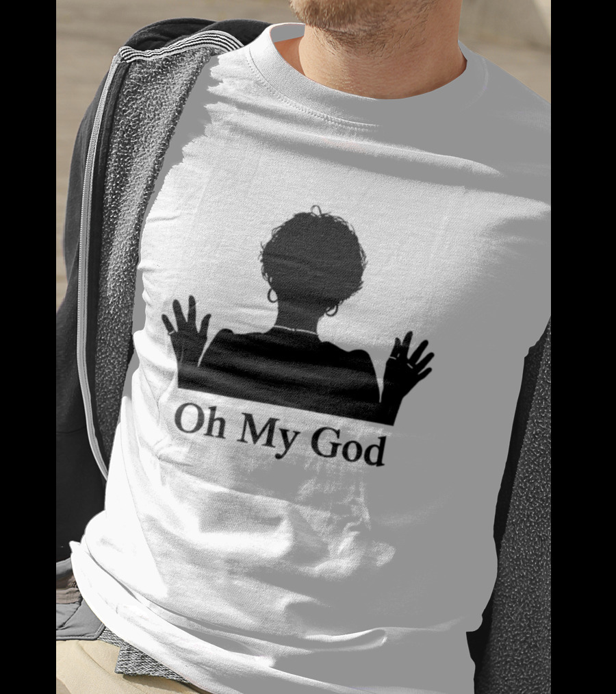 Oh My God Silhouette Hands Up Expression T-Shirt