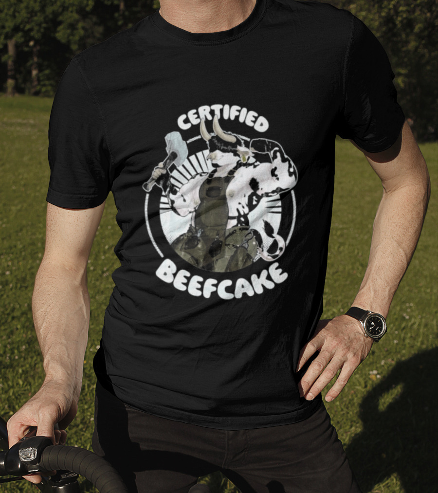 Certified Beefcake Muscular Bull Blacksmith T-Shirt