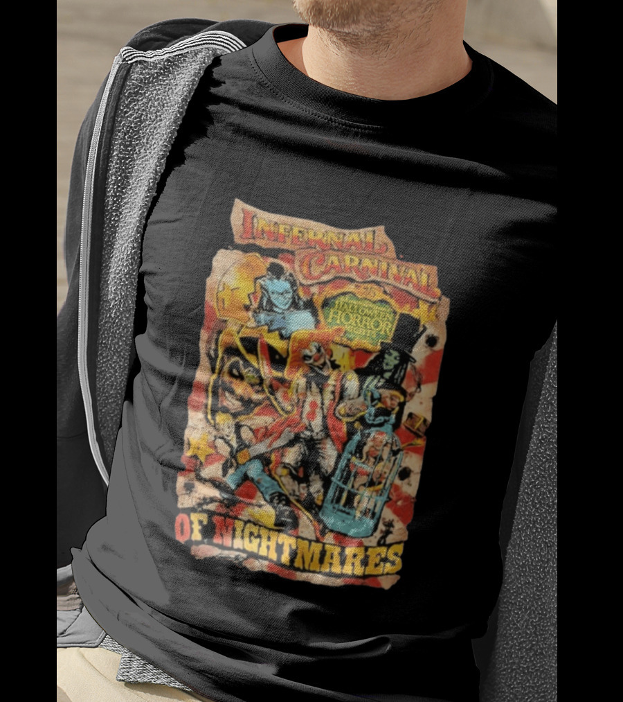 Infernal Carnival Halloween Horror Nights Of Nightmares 2026 T-Shirt