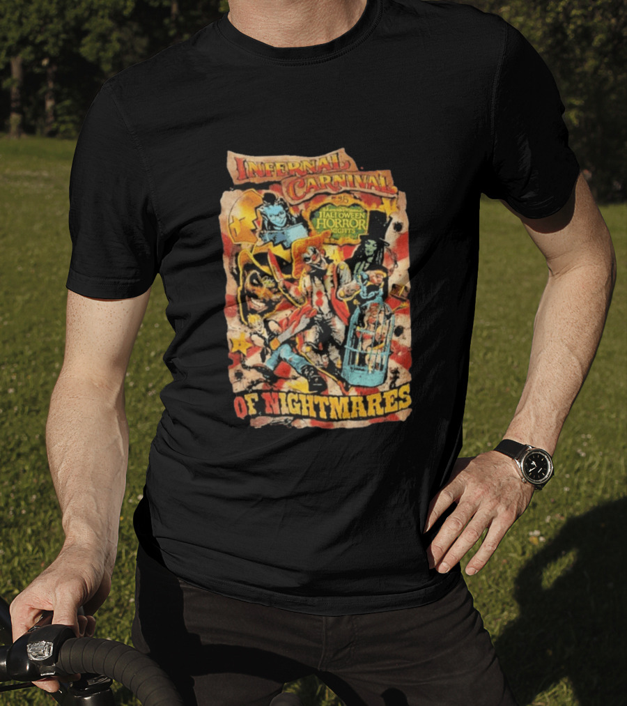 Infernal Carnival Halloween Horror Nights Of Nightmares 2026 T-Shirt