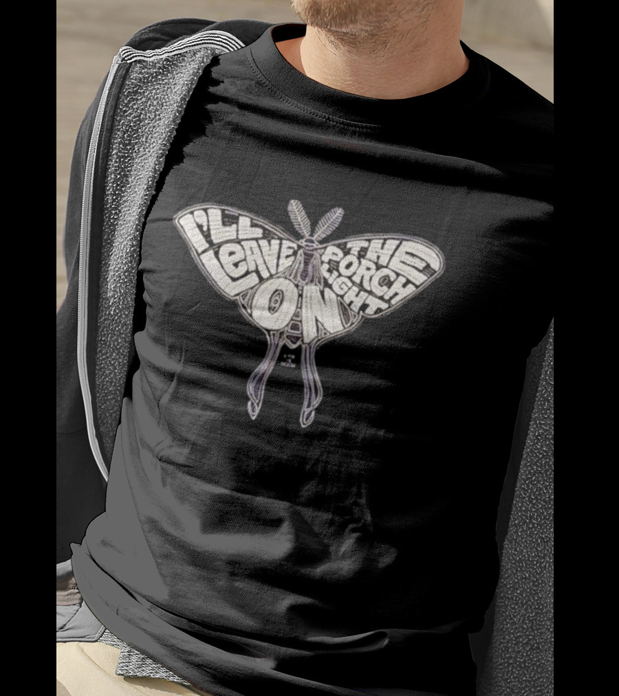 I'll Leave The Porch Light On Moth T-Shirt