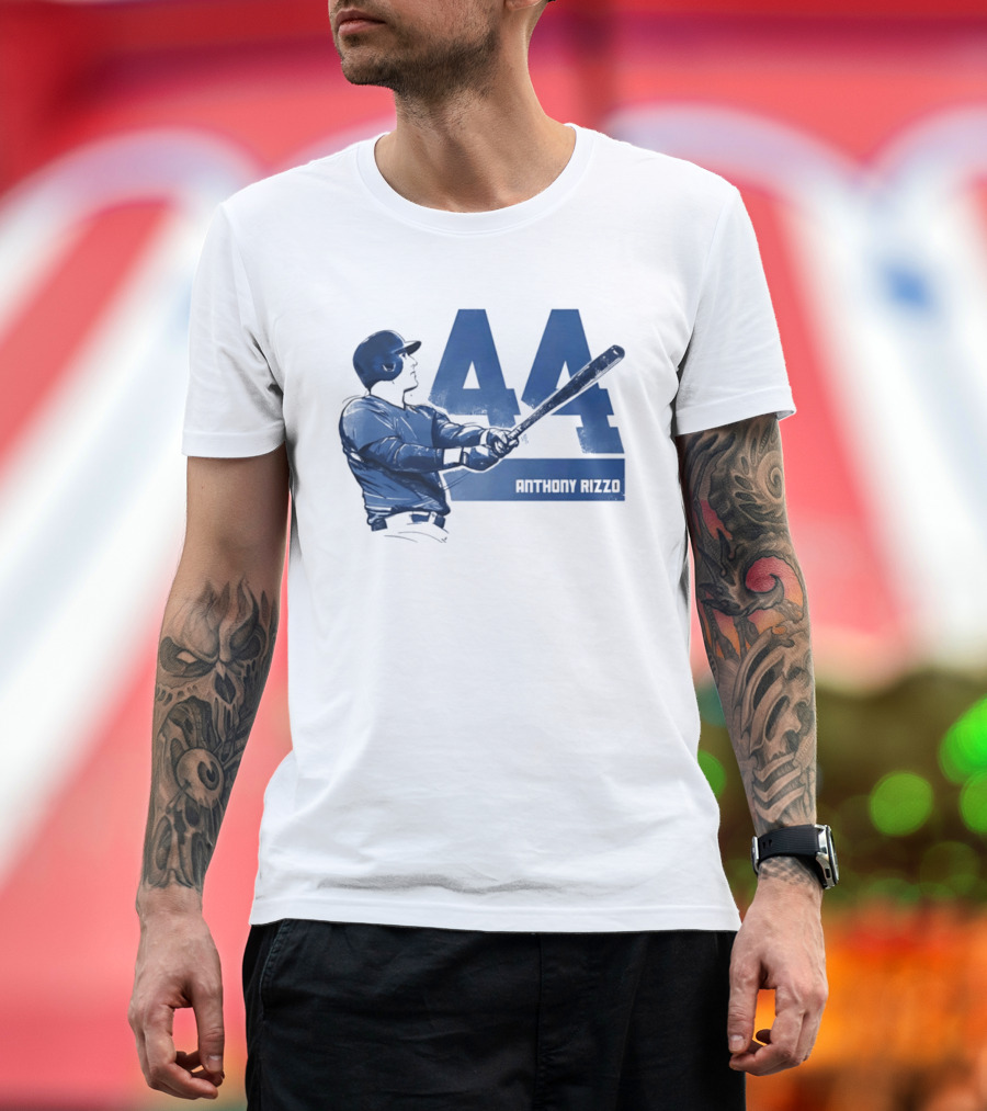 Anthony Rizzo 44 Swing Chicago Cubs Slugger T-Shirt