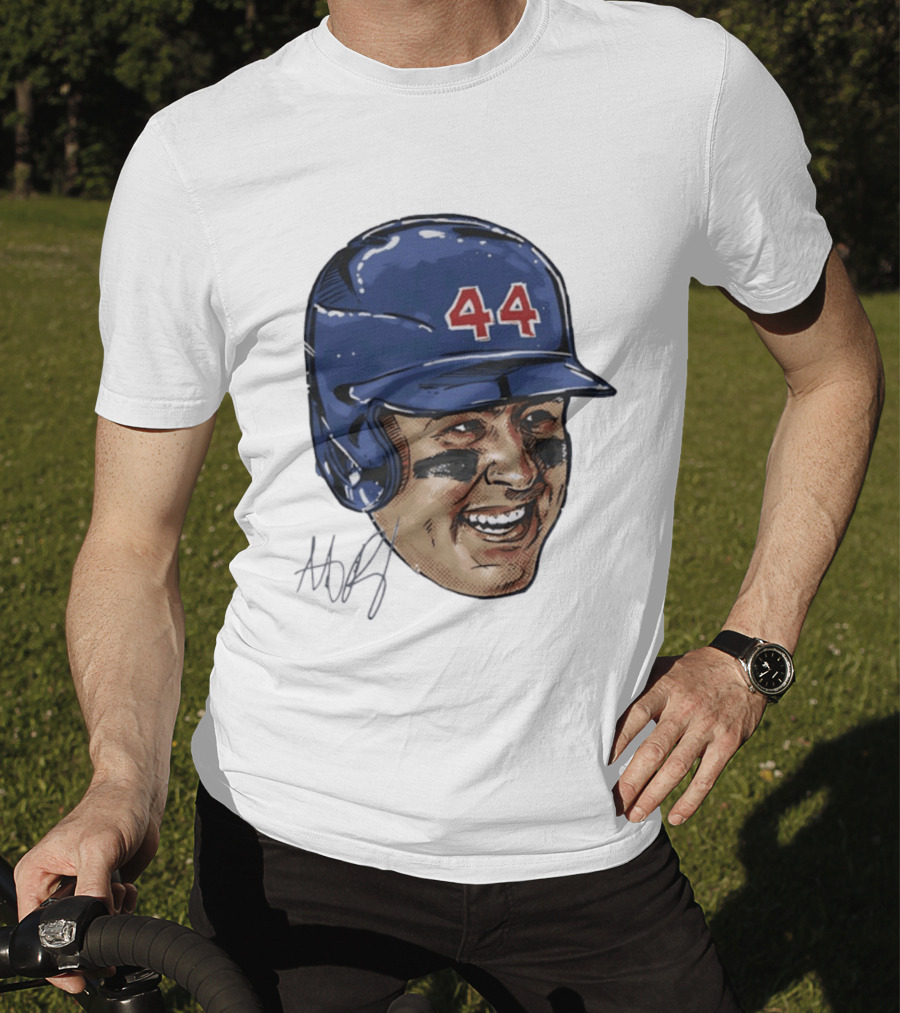 Anthony Rizzo 44 Chicago Cubs Iconic Smile Swag Head T-Shirt