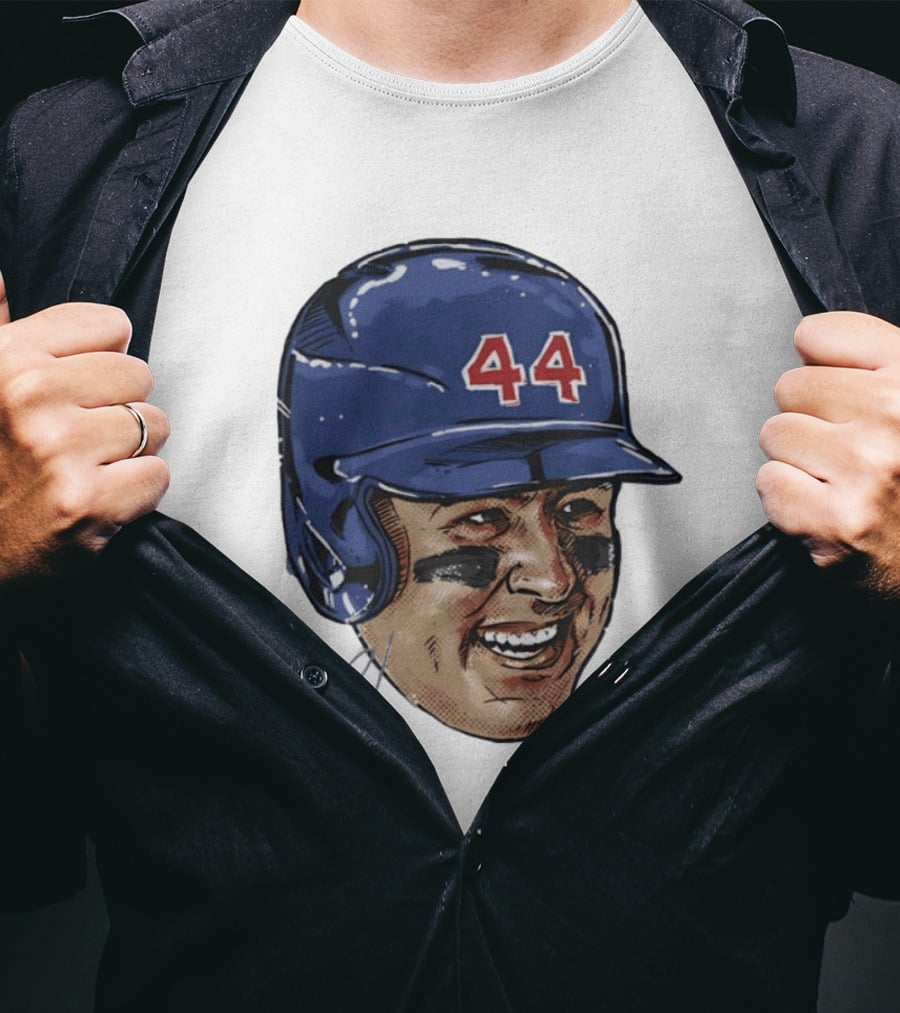 Anthony Rizzo 44 Chicago Cubs Iconic Smile Swag Head T-Shirt