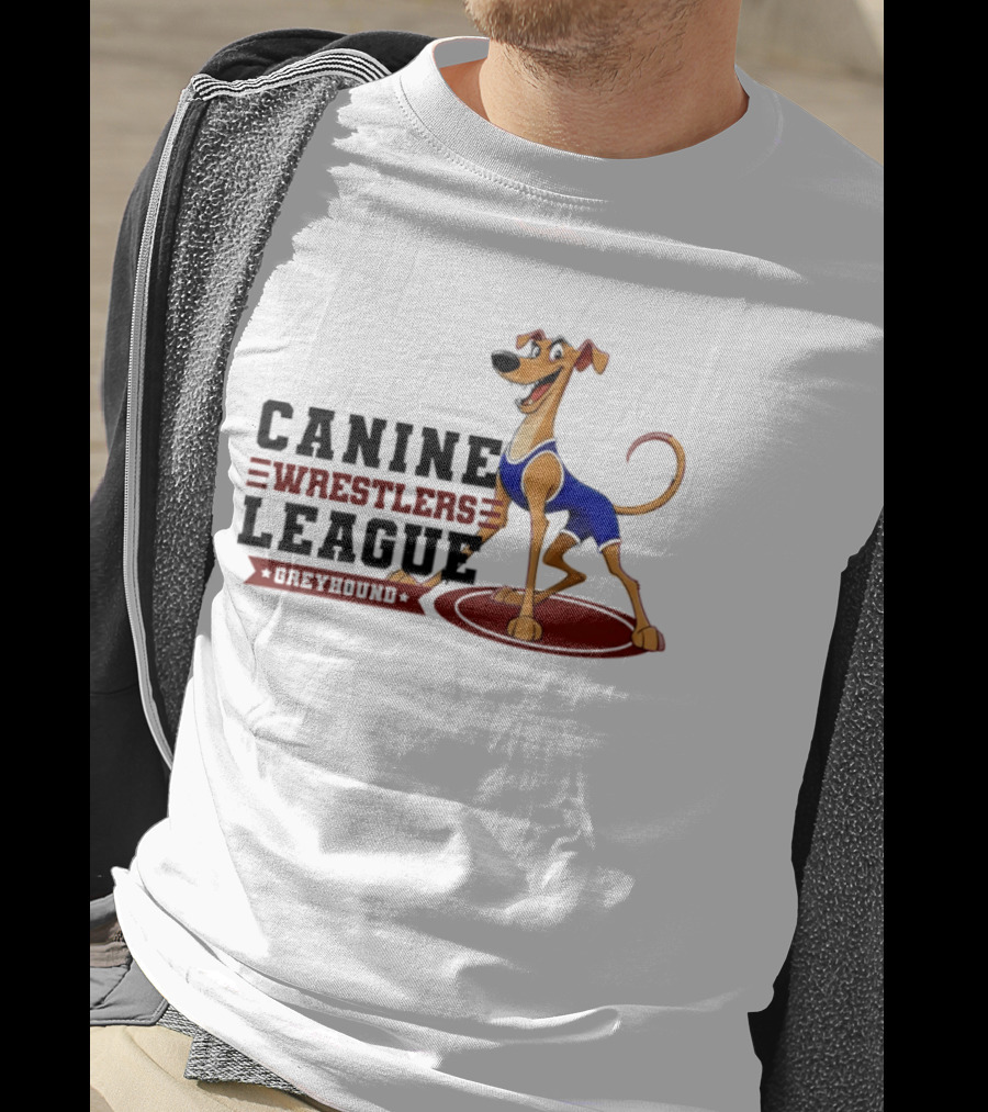 Canine Wrestlers League Greyhound T-Shirt