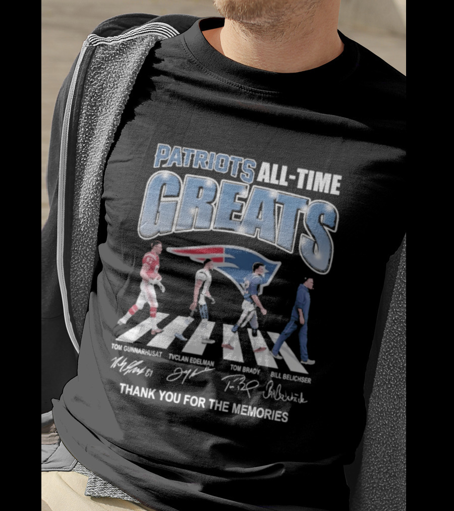 Patriots All Time Greats Thank You For The Memories T-Shirt