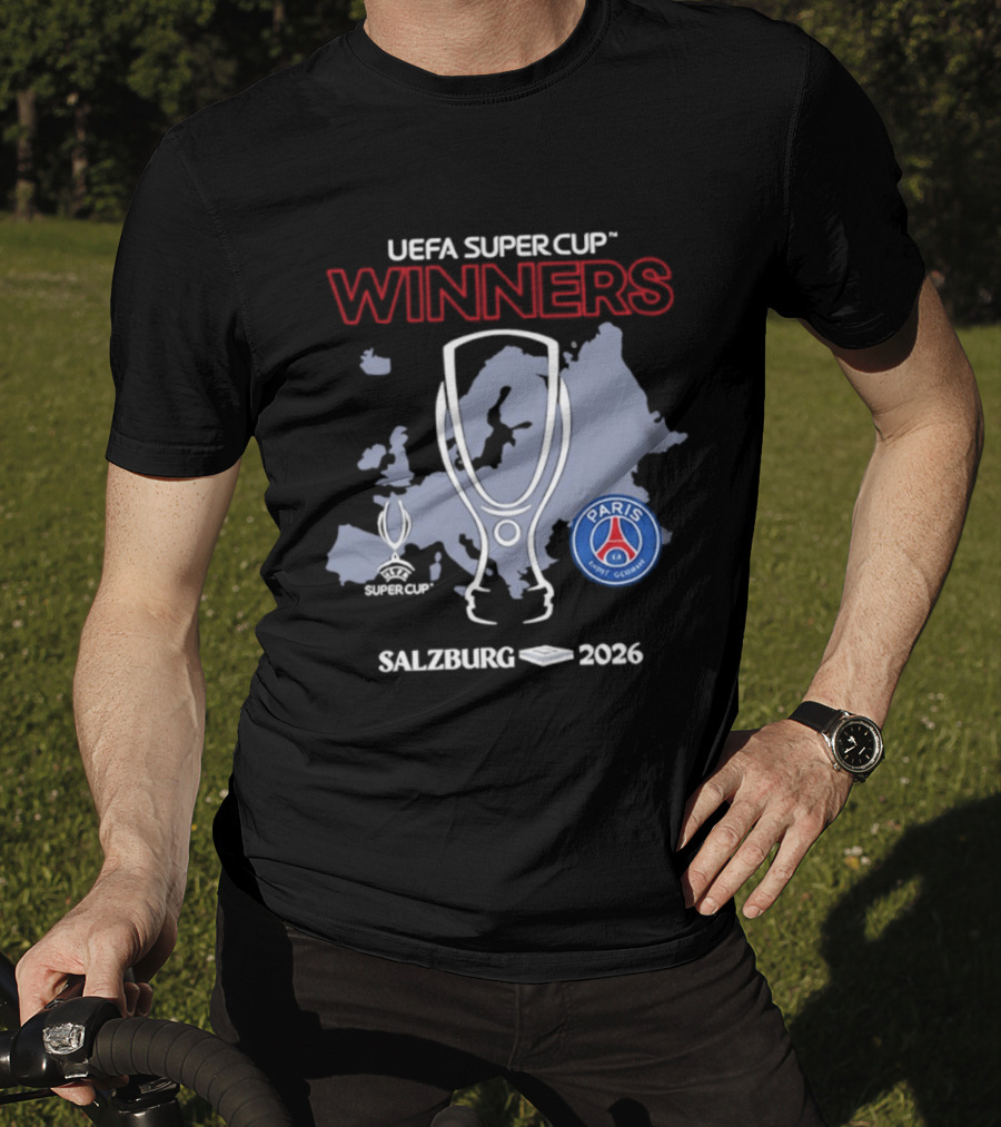 UEFA Super Cup Winners Paris Saint Germain Salzburg 2026 T-Shirt