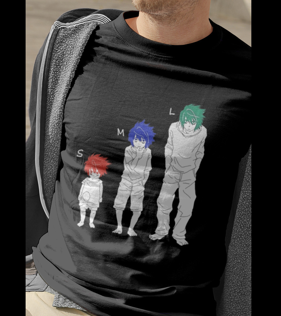 S M L Beyond Birthday Mello L Lawliet Colorful T-Shirt