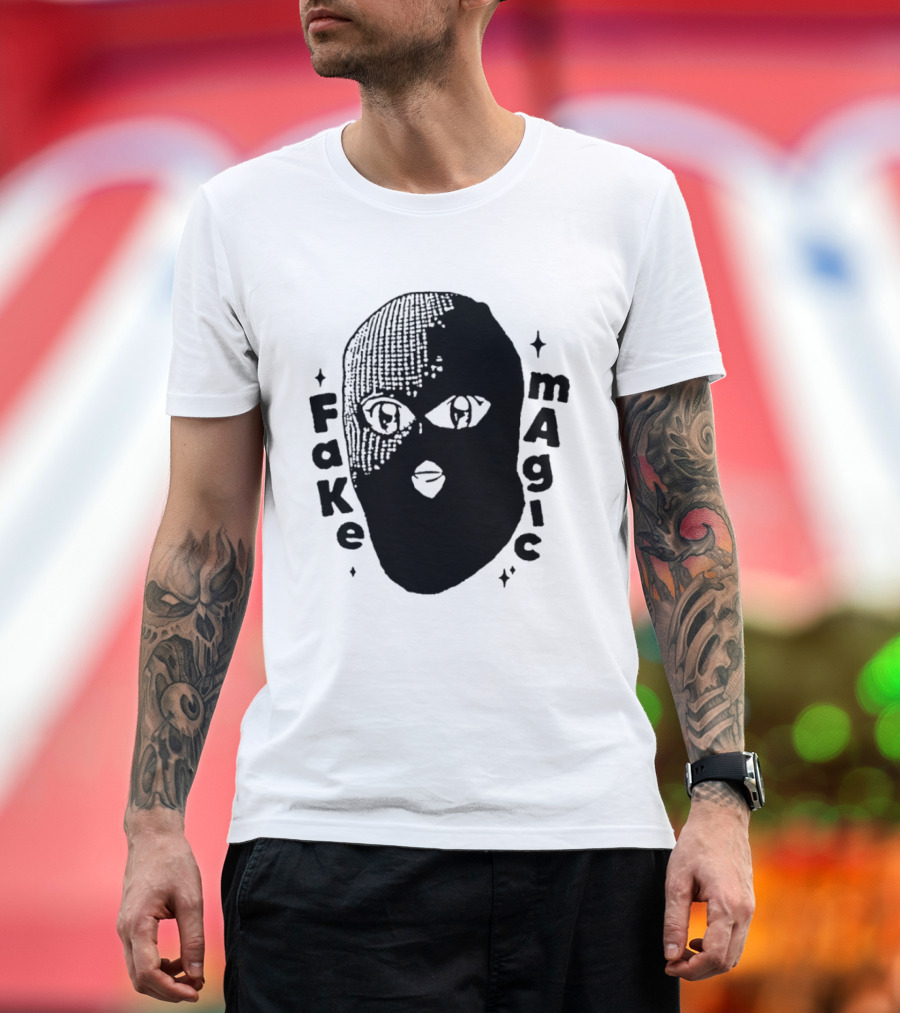 Fake Magic Anime Eyes Balaclava Ski Mask T-Shirt