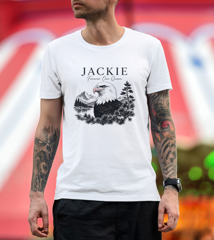 Jackie Forever Our Queen Eagle Mountain Landscape T-Shirt